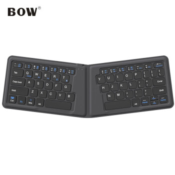 航世（BOW）HB188S-Y 折叠无线蓝牙键盘 ipad平板手机电脑通用办公小键盘 简约版