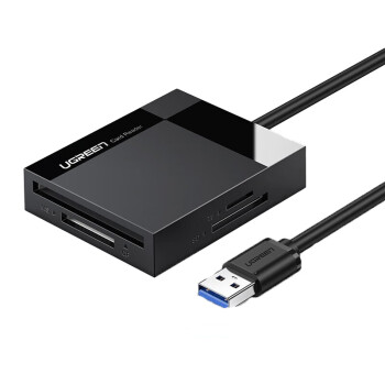 绿联 USB 3.0四合一多功能读卡器多卡单读1米30231