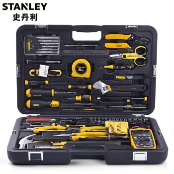 史丹利（STANLEY）专业电讯工具组套89-885-23电子电工维修工具箱家庭常用五金工具 61件专业电讯组套  89-885-23C