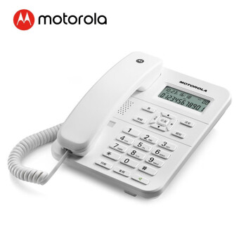 摩托罗拉（Motorola）电话机座机 固定电话 办公家用 免电池 免提 欧式时尚CT202C(白色）