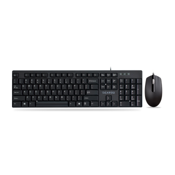 迪摩 DEARMO MK1900有线键盘鼠标套装商务办公家用键盘鼠标套装笔记本电脑键鼠套装 黑色 1200DPI