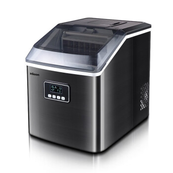 惠康（HICON）制冰机商用奶茶店台式家用小型方冰全自动24冰格日产25KG-HZB-20F全透明视窗（手动加水）