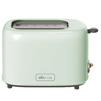 小熊（Bear）多士炉 烤面包机馒头片机家用全自动不锈钢2片吐司加热机 绿色-DSL-C02W1小熊