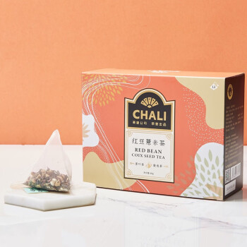 茶里（CHALI） 红豆薏米茶 芡实茶薏仁茶茶叶茶包袋泡茶 养生茶冷泡茶 5g*12包