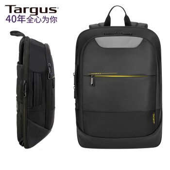 TARGUS泰格斯双肩电脑包15.6英寸笔记本包背包书包潮流轻便通勤 黑 661