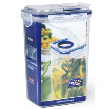 乐扣乐扣（LOCK&LOCK）塑料保鲜盒密封盒冰箱收纳盒微波可用保鲜 HPL809F 1.3L