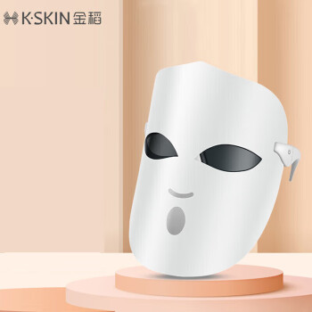 金稻（K·SKIN）美容仪家用脸部面膜光子嫩肤导入面部红光红蓝光led面罩 KD036【白色】