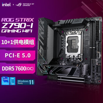 华硕（ASUS）ROG STRIX Z790-I GAMING WIFI 游戏主板 支持DDR5 CPU 13900K（Intel Z790/LGA 1700）