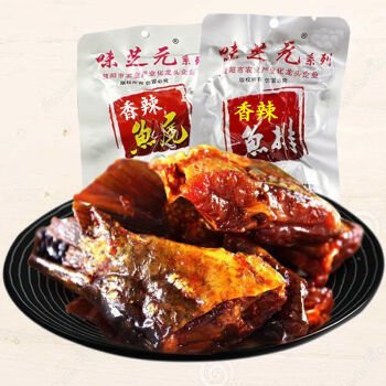 味芝元湖南香辣鱼排26g超辣湖南特产零食鱼尾鱼块即食麻辣26g微辣鱼尾