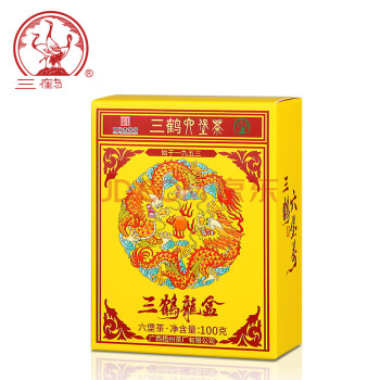 三鹤六堡茶【三鹤龙盒】2019年特级散茶100g盒装广西梧州特产