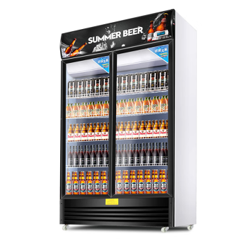 特睿思（TERUISI）饮料柜展示柜冷藏柜立式商用冰柜冰箱啤酒水饮品保鲜柜超市单双门水果保鲜柜 ZH-2M-01