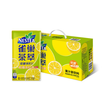 Nestle  雀巢  茶萃柠檬冻红茶果汁茶饮料 250ml*24包 整箱
