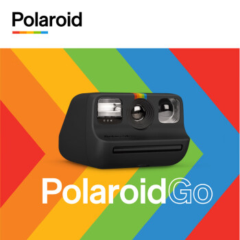 宝丽来（Polaroid）Go 袖珍型一次成像照相机全新迷你拍立得相机时尚精巧 黑色 官方标配（不含相纸）