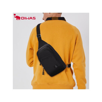 爱华仕（OIWAS）时尚休闲 单肩包 商务挎包 OCK5530 黑色
