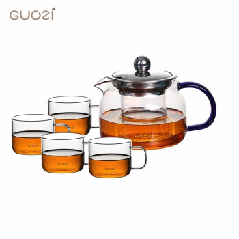 果兹（GUOZI）GZ-S29 自然格调茶具套装耐热玻璃茶杯茶壶