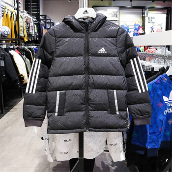 adidas阿迪达斯童装冬新款儿童运动羽绒服男大童御寒保暖羽绒外套学生