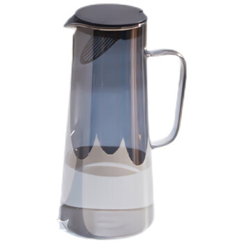MAXCOOK冷水壶家用玻璃耐高温冷泡茶瓶透明灰 1350ML