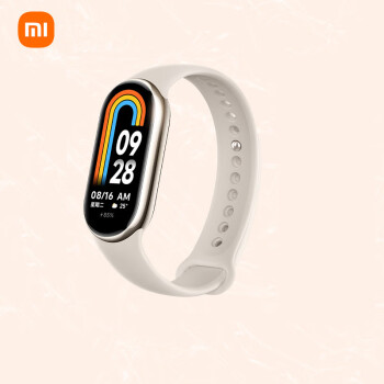 小米（MI）手环8 NFC版 150种运动模式 血氧心率睡眠监测 多样快拆腕带 智能手环  淡金色