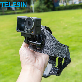 TELESIN(泰迅)适配大疆action4/3头带gopro头戴运动相机insta360第一视角拍摄支架头戴头部固定