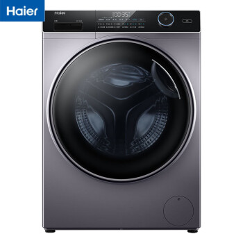 海尔（Haier）纤美洗衣机全自动滚筒超薄9KG洗烘一体 智能投放 巴氏除菌 空气洗XQG90-HBD14126L