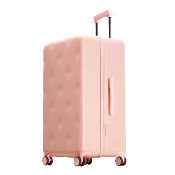 不莱玫大容量行李箱高颜值女拉杆箱男密码箱学生旅行箱22英寸 新樱花粉
