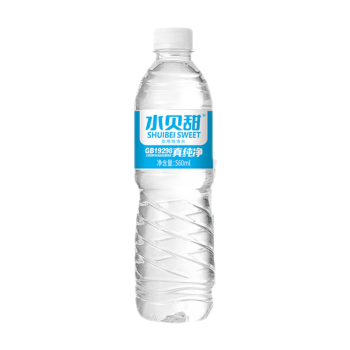 水贝甜饮用水纯净水560ml*24瓶 整箱