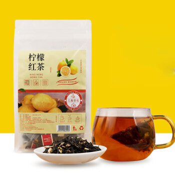 沁花苑 三角包茶包冷泡网红花果茶 柠檬红茶3g*50包/袋 2袋起售BS04