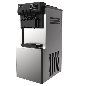 圣托（Shentop）冰淇淋机商用冰激凌机雪糕机炒酸奶甜筒机冰棒机全自动奶茶店立式冰激淋机 STLX-QD3Y