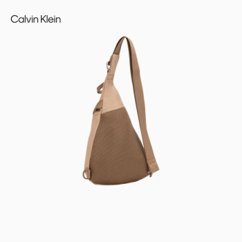 Calvin KleinJeans24春夏新款男士经典标牌三角形ck便携出行斜挎包胸包HH3866