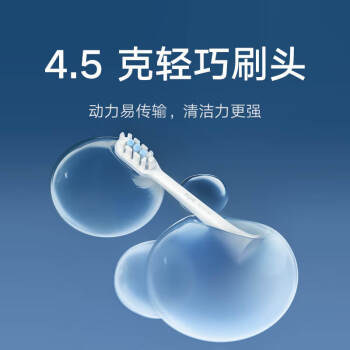 小米（MI）米家声波电动牙刷头3支装（标准型） 白色 适配T301/T302
