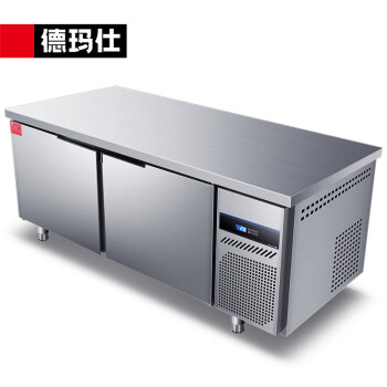 德玛仕（DEMASHI）纯铜管保鲜冷藏工作台 厨房卧式操作台冰柜 TDC-18A80DH