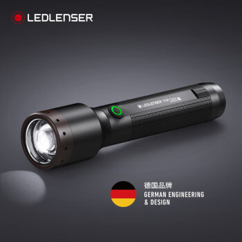 莱德雷神（LEDLENSER）德国手电筒工业超亮便携式18650充电款IP68防水 P6R CORE