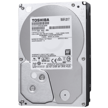 东芝(TOSHIBA) 2TB 台式机机械硬盘 64MB 7200RPM SATA接口 消费级系列 (DT01ACA200) 