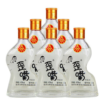 五粮液生态公司歪嘴小酒配制酒流通小酒白酒45度100ml6瓶