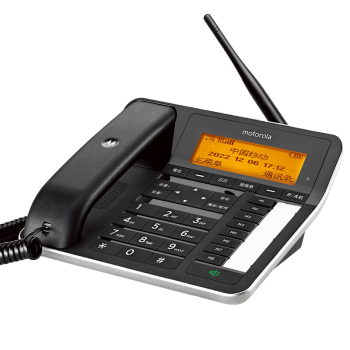 摩托罗拉（Motorola）4G全网通插卡录音电话机座机 移动办公家用电销无线移动固话支持移动联通电信广电卡手机卡 FW300