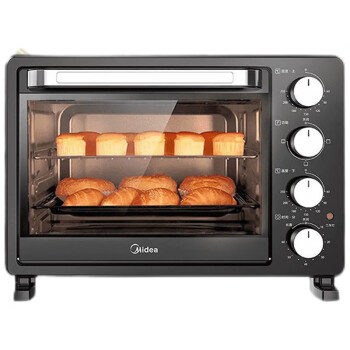 美的（Midea）电烤箱家用多功能全自动烤箱蛋糕烘焙迷你小型电烤箱25升大容量PT25X5