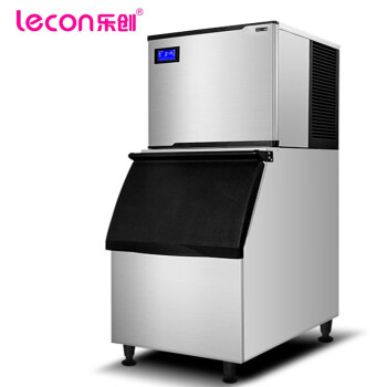 乐创(lecon 制冰机商用 奶茶店大型制冰机全自动吧台ktv冰块机300kg