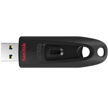 闪迪(SanDisk)64GB USB3.0 U盘 CZ48至尊高速 黑色 读速130MB/s 经典USB3.0 U盘 安全可靠