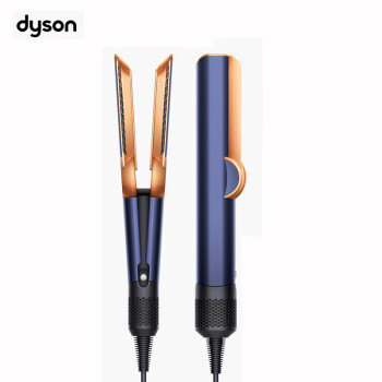 戴森（Dyson）吹风直发器 Airstrait干发直发二合一 利用气流轻松造型 吹风机 藏青铜色