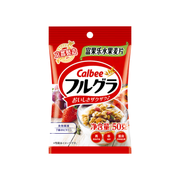 卡乐比 早餐水果燕麦片 原味50g*24袋 日本进口食品 方便代餐 即食零食