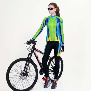 骑行服 自行车春夏季套装女款山地车骑行服自行车服装备秋冬车队定制
