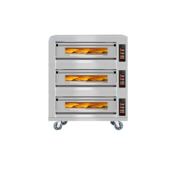 苏勒 电烤箱商用一层两层大容量大型蛋糕披萨红薯燃气烘焙烤箱烤炉 电脑款三层九盘