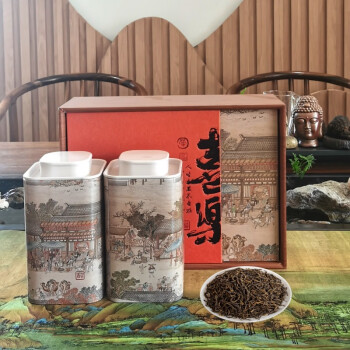 堂欢荟红茶金骏眉 蜜香新茶浓香型茶叶喜乐罐装250g