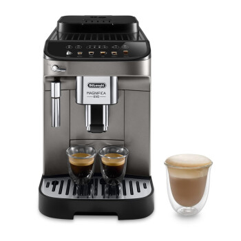 Delonghi德龙 咖啡机 意式美式15Bar泵压 家用办公全自动咖啡机 银色 E MAX