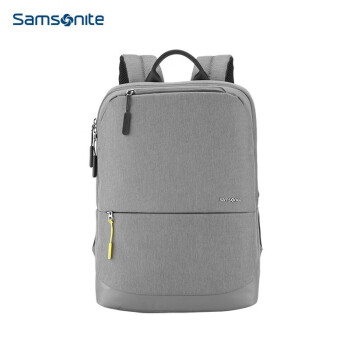 新秀丽（Samsonite） TR1*08024 简约时尚双肩包电脑包 通用旅行包行李包 灰色