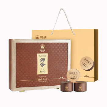 狮峰新茶 精品茶叶 西湖龙井狮龙大观 叁号礼盒100g