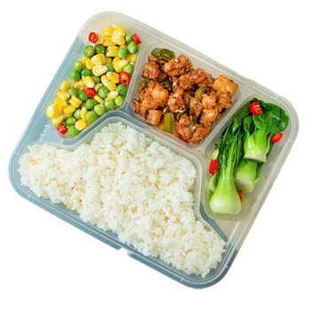 优奥（YOUAO） 一次性饭盒方形大四格塑料餐盒加厚带盖打包盒150套装1000ml