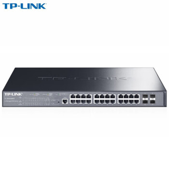 TP-LINK24个千兆PoE口+4独立SFP三层网管PoE交换机 28口全千兆 安防监控网络摄像头交换器 TL-SG5428PE