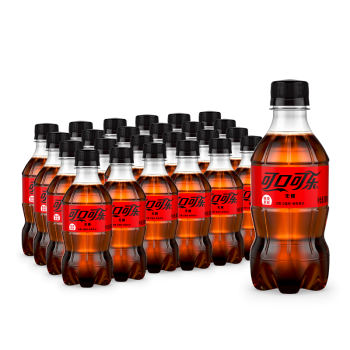 可口可乐（Coca-Cola） 零度 Zero 无糖汽水碳酸饮料 300ml*24瓶 整箱装