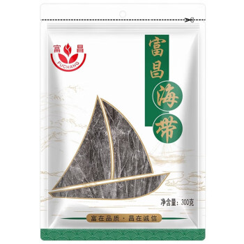 富昌食品 干海带300g/袋 海鲜海产干货昆布凉拌蔬菜煲汤 10袋起售